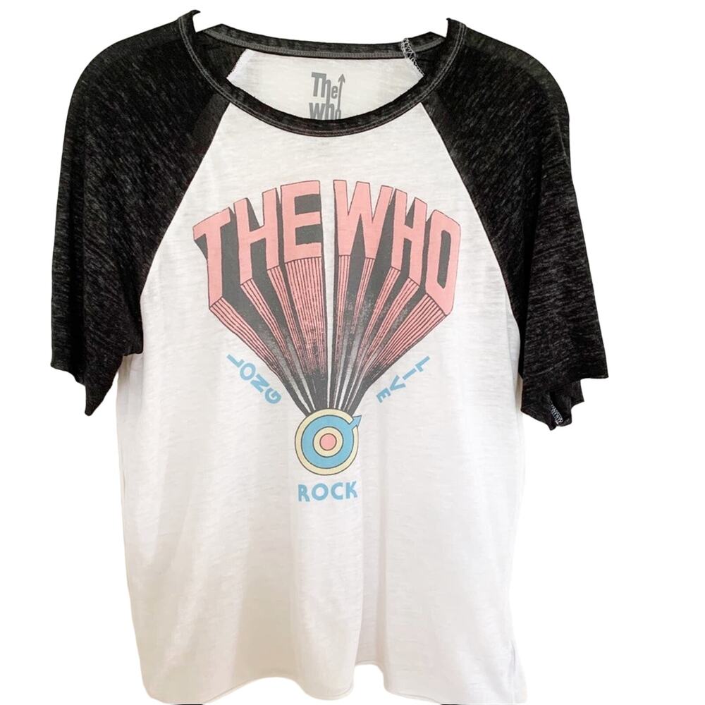 The Who Long Live Rock 2018 Baseball Style Graphic Tee Medium